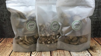 건표고버섯 300g 3가지모양 슬라이스 원형 깍두기 각100g 국내산 무농약인증